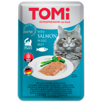 TOMi(Томи) Cat Salmon in Egg Jelly - Влажный корм для котов с лососем в яичном желе 100 г