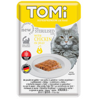 TOMi (Томи) For Sterilised Cats with Chicken in Jelly - Влажный корм для стерилизованных котов с курицей в желе 85 г