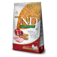 Farmina (Фармина) Dog N&D Ancestral Grain Low Grain Chicken & Pomegranate Adult Mini - Сухой корм для взрослых собак мелких пород с мясом курицы и гранатом 7 кг