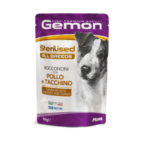 Gemon (Джемон) Dog Grain Free Chicken & Turkey Sterilised Adult All Breeds - Вологий беззерновий корм для дорослих стерилізованих собак усіх порід з м’ясом курки та індички 100 г