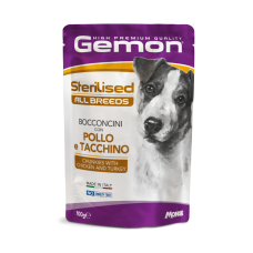 Gemon (Джемон) Dog Grain Free Chicken & Turkey Sterilised Adult All Breeds - Вологий беззерновий корм для дорослих стерилізованих собак усіх порід з м’ясом курки та індички 100 г