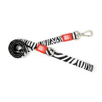 Max & Molly (Макс Молли) Short Leash Zebra XS - Поводок короткий для собак с принтом зебра