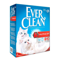 Ever Clean (Эвер Клин) Multiple Cat - Наполнитель для кошачьих туалетов, комкующийся максимальный контроль над запахом 6 л