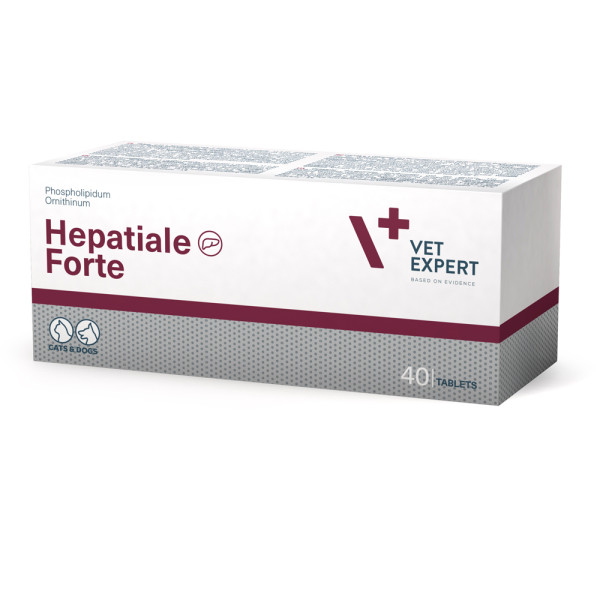 VetExpert (ВетЭксперт) Cat&Dog Hepatiale Forte - Пищевая добавка для кошек и собак для поддержания функции печени 40 шт.