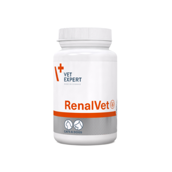 VetExpert (ВетЭксперт) Cat&Dog RenalVet Twist Off - Пищевая добавка для кошек и собак при почечной недостаточности 60 шт.