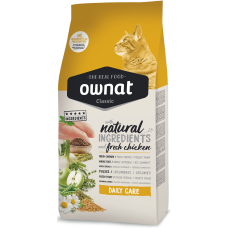 Ownat (Овнат) Classic Daily Care Chicken – Сухий корм для дорослих кішок з куркою 1.5 кг
