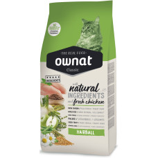 Ownat (Овнат) Classic Hairball Chicken – Сухий корм для кішок для виведення шерсті з куркою 1.5 кг