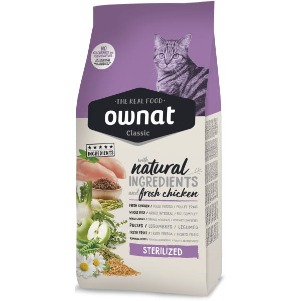 OWNAT CAT STERILIZED сухий корм для котів - 15 КГ