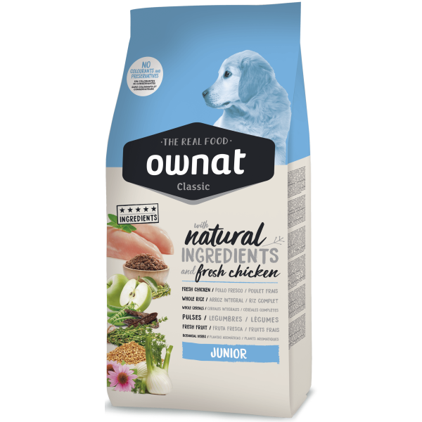 Ownat (Овнат) Classic Junior Chicken - Сухой корм для щенков с курицей 12 кг
