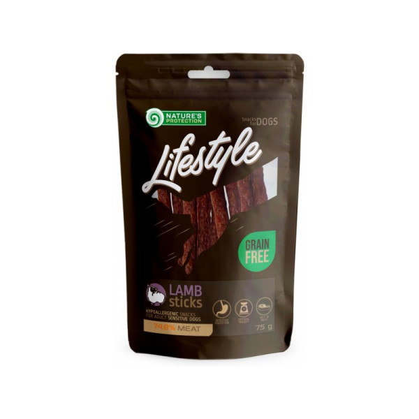 Nature's Protection Lifestyle (Нейчерс Протекшн Лайвстайл) Snack For Dogs Lamb Sticks - Лакомство для собак 75 г
