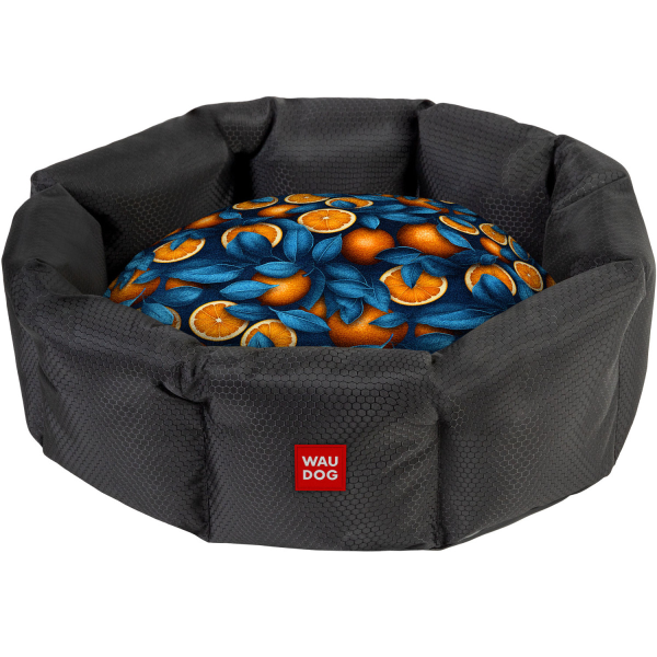 Waudog (Ваудог) Relax - Лежанка для собак мелких пород рисунок "Апельсины" S 34x45x17 см