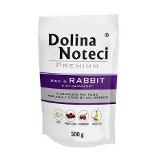Dolina Noteci (Долина Нотецы) Dog Premium With Rabbit - Влажный корм для собак с кроликом с клюквой 500 г
