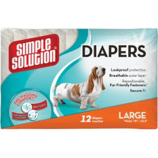Simple Solution Disposable Diaper Large - Підгузники для собак великих порід 12 шт.