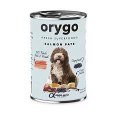 Orygo (Оріго) Dog Pate Salmon & Blueberries - Вологий корм для собак з лососем та чорницею 400 г
