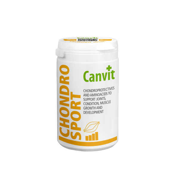 Canvit (Канвит) Dog Chondro Sport - Витамины для собак для поддержания здоровья суставов и хрящевой ткани и отличной физической формы у активных собак 230 г