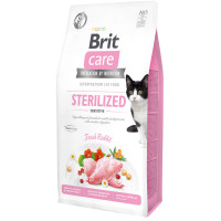 Brit Care (Бріт Кеа) Sterilized Sensitive - Сухий беззерновий корм для стерилізованих кішок з чутливим ШКТ 7 кг