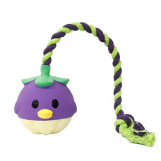 Misoko (Мисоко) Dog Toy Rope Fruit Purple - Игрушка для собак с веревкой фрукт латекс фиолетовая 40 см