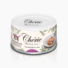 Cherie (Чері) Cat Grain Free Tuna & Salmon Hairball All Life Stages - Вологий беззерновий корм для котів будь-якого віку для виведення грудок шерсті шматочки в соусі з м’ясом тунця та лосося 80 г