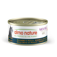 Almo Nature (Альмо Натюр) HFC Cat Mousse Mackerel & Chicken - Влажный корм для кошек со скумбрией и курицей 70 г