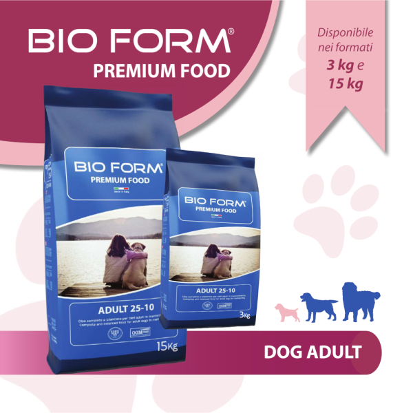 Bio Form (Біо Форм) Premium Food Adult Chicken & Turkey 25/10 – Сухий корм для собак середніх/великих порід з куркою та індичкою 3 кг