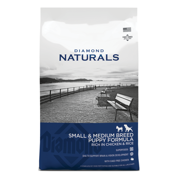 Diamond Naturals (Даймонд Нейчуралс) Puppy Small & Medium Breed Chicken & Rice - Сухой корм для щенков 7.5 кг