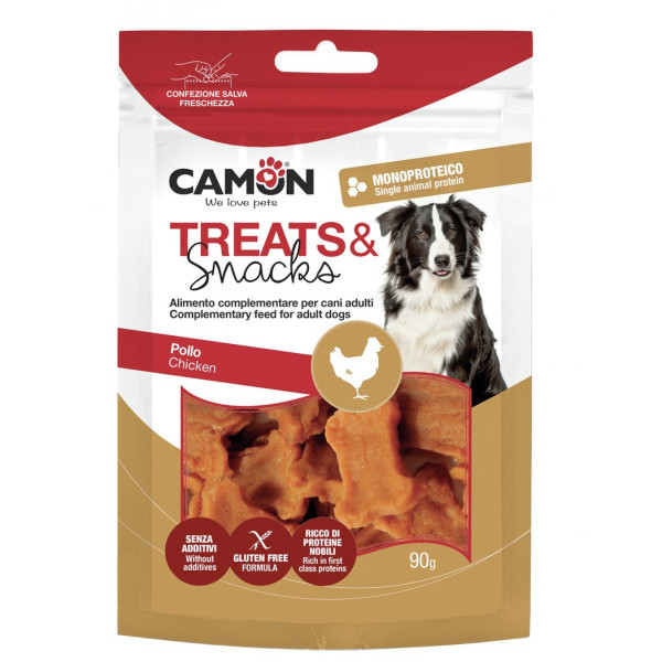 Camon (Камон) Dog Treats Bones With Chicken - Лакомство для собак курица в форме косточки 90 г