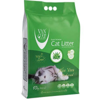 Van Cat (Ван Кэт) Aloe Vera - Наполнитель для кошачьих туалетов бентонитовый с ароматом алоэ вера 10 кг