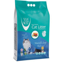 Van Cat (Ван Кэт) Marseilles - Наполнитель для кошачьих туалетов бентонитовый с ароматом марсельского мыла 10 кг
