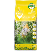Van Cat (Ван Кэт) Super Premium Quality - Наполнитель для кошачьих туалетов бентонитовый без запаха, большие гранулы 15 кг
