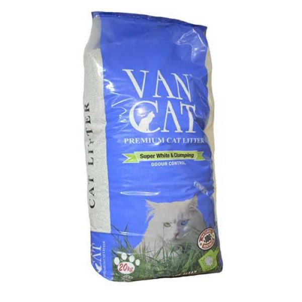 Van Cat (Ван Кэт) Natural Classic - Наполнитель для кошачьих туалетов классический без запаха 20 кг