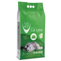 Van Cat (Ван Кэт) Aloe Vera - Наполнитель для кошачьих туалетов бентонитовый с ароматом алоэ вера 5 кг