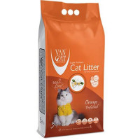 Van Cat (Ван Кэт) Orange - Наполнитель для кошачьих туалетов бентонитовый с ароматом апельсина 5 кг