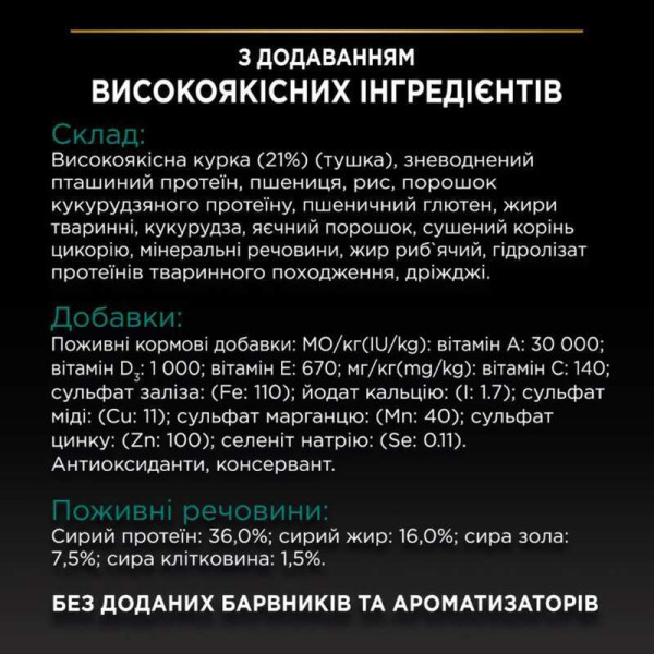 Purina Pro Plan (Пуріна Про План) Original Adult Chiken - Сухий корм для дорослих кішок з куркою 1.5 кг