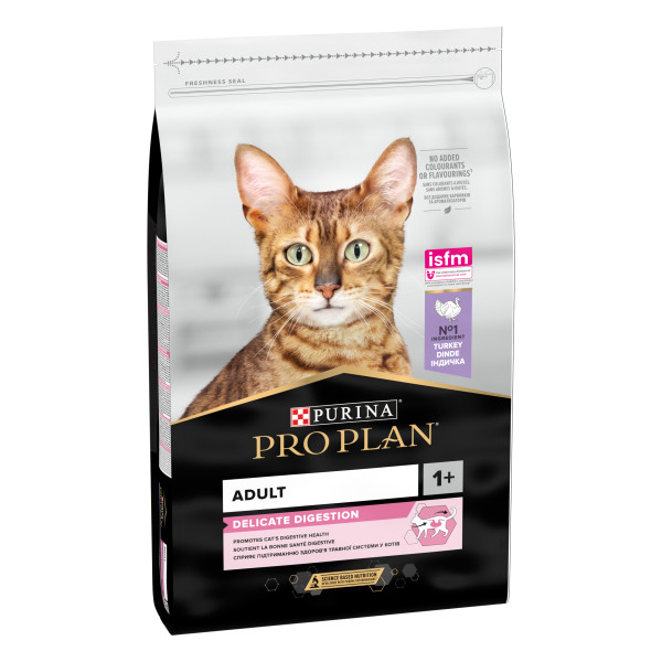Purina Pro Plan (Пуріна Про План) DeliCate Turkey - Сухий корм для котів з чутливим шлунком з індичкою 1.5 кг