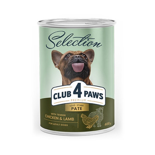 Club 4 Paws Premium All Breed Chicken & Lamb вологий корм для собак 400 г