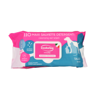 Inodorina (Инодорина) Everyday Talco - Влажные салфетки для всех типов шерсти кошек, собак и грызунов с ароматом талька 110 шт