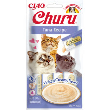 INABA (Інаба) Cat Churu Mousse With Tuna - Ласощі для котів вершковий мус у стіках з тунцем 56 г