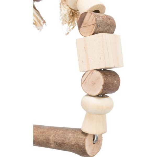 Trixie (Трикси) Wooden Toy For Birds - Игрушка для птиц качели подвесные из дерева 20Х29 см
