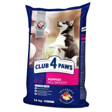 Club 4 Paws (Клуб 4 Лапи) Puppy Premium All Breeds Chicken - Сухий корм для цуценят всіх порід з куркою 14 кг