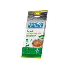 Farmina Vet Life (Фарміна Вет Лайф) Cat Grain Free Chicken & Tuna Cream Renal Adult Ласощі беззернові для дорослих котів при захворюванні нирок з м’ясом курки та тунця 4х15 г