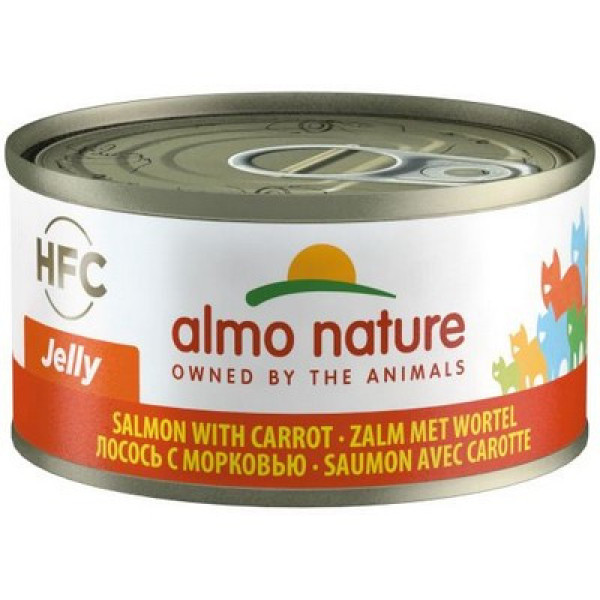 Almo Nature (Альмо Натюр) HFC Cat Jelly Salmon and Carrots - Влажный корм для кошек с лососем и морковью в желе 70 г