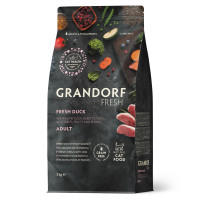 Grandorf (Грандорф) Fresh Duck & Sweet Potato Adult Cat - Сухой беззерновой корм для взрослых котов с мясом утки и бататом 2 кг