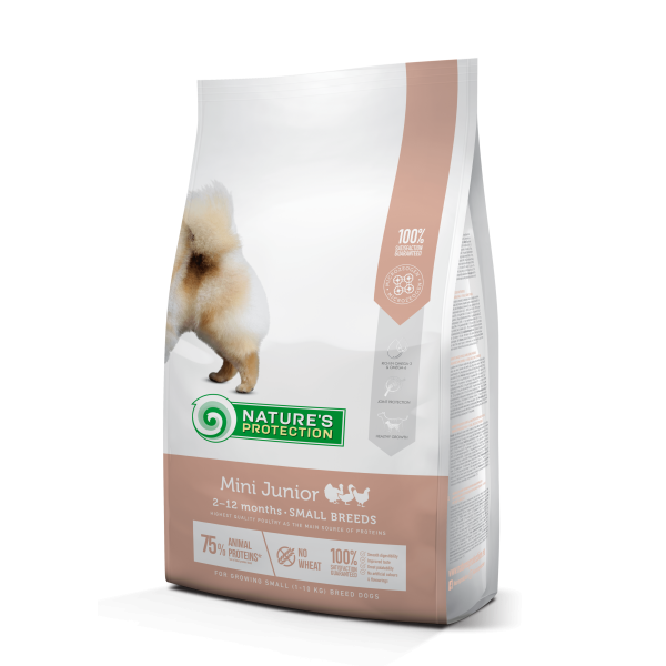 Nature\'s Protection (Натур Протекшн) Care Dog Mini Junior Small Breeds - Сухой корм для юниоров маленьких пород с мясом птицы 7.5 кг