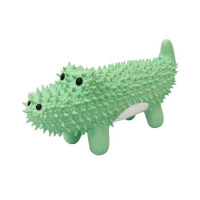 Misoko (Мисоко) Dog Toy Spiked Crocodile Green - Игрушка для собак крокодил c шипами латекс зеленая 20 см