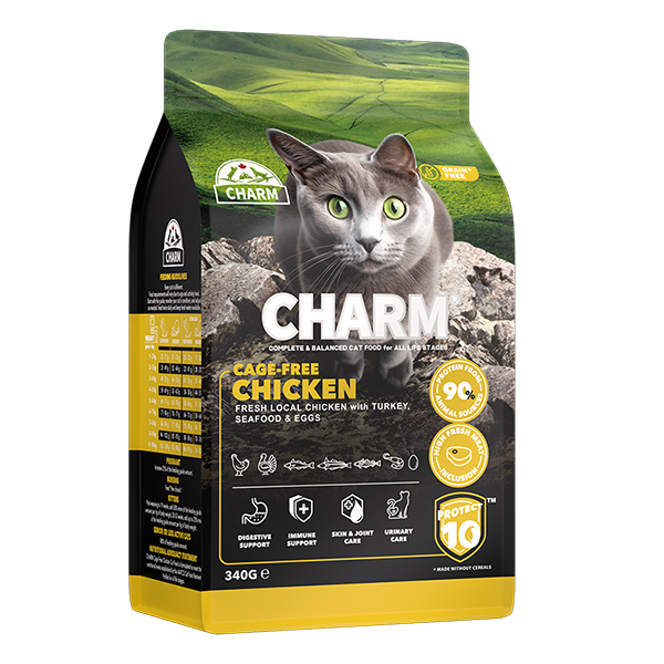 Charm (Шарм) Cage-Free Chicken - Сухой беззерновой корм для кошек с курицей 340 г