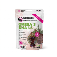 LК Baits (ЛК Бейтс) Dog Nutrigo Adult Mini Breed Omega-3 Algae - Лакомство для взрослых собак мелких пород для поддержания сердечно-сосудистой системы с маслом водорослей 75 г