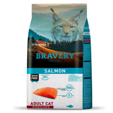 Bravery (Бравері) Cat Adult Sterilized With Salmon - Сухий беззерновий корм для котів 2 кг