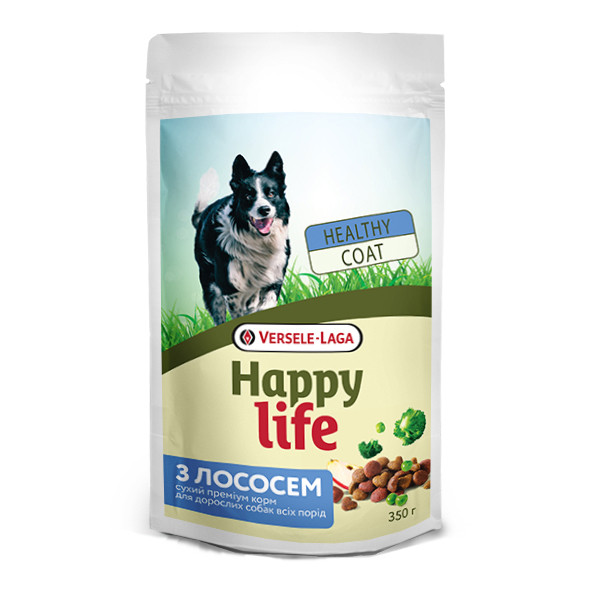 Happy Life (Хеппи Лайф) Adult All Breed Salmon - Сухой корм для собак с лососем 350 г