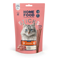 Home Food (Хоум Фуд) Cat Grain Free Chicken Meat Strips All Life Stages - Лакомство беззерновое для котов всех возрастов мясная соломка с мясом курицы 40 г