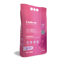 Lindocat (Линдокет) Advanced Clumping + Baby Powder - Наполнитель для кошачьих туалетов бентонитовый белый с ароматом детской присыпки 10 л